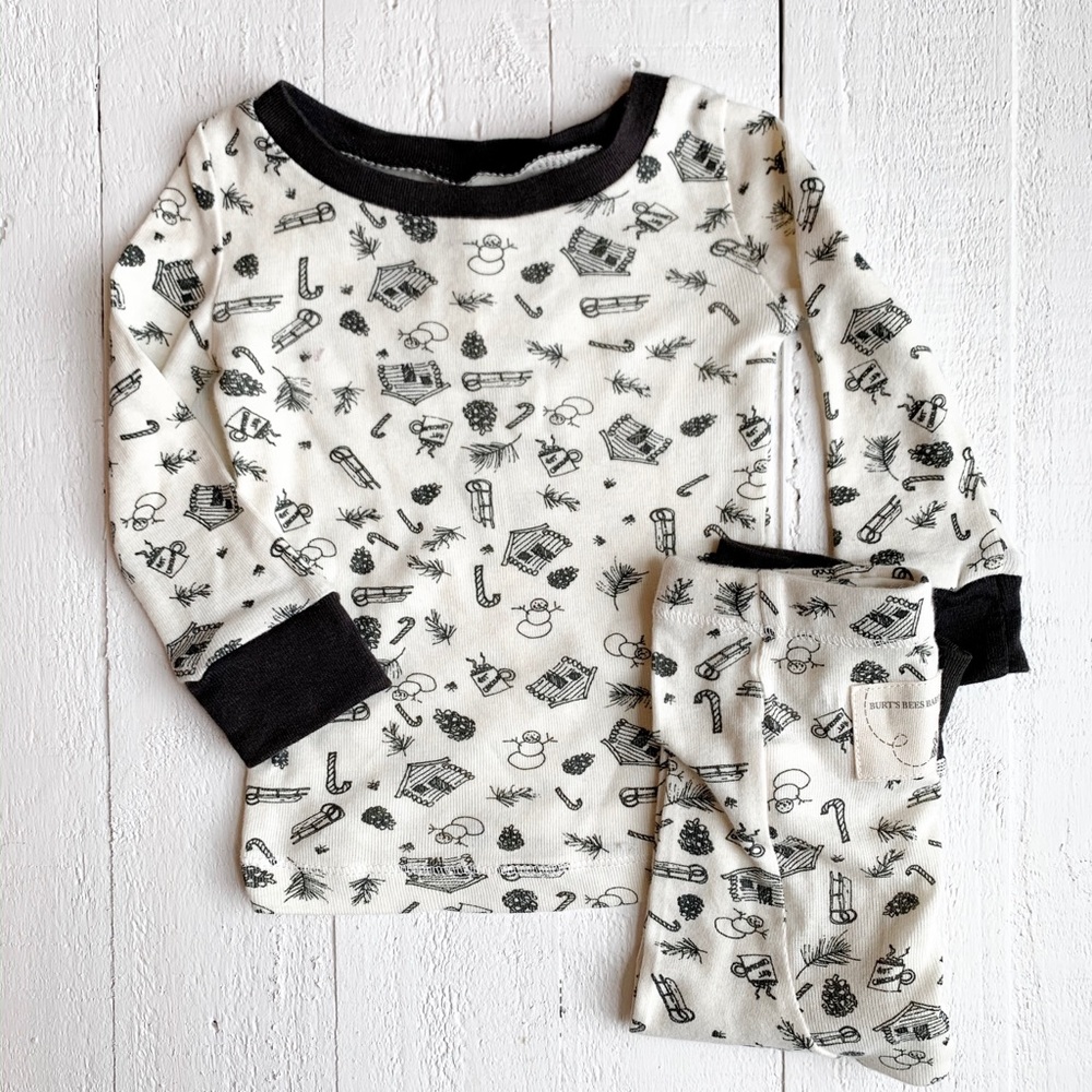 Burts bee baby pj set 0-3 months